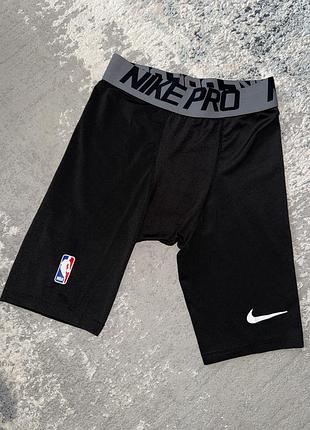 Чоловічі компресійні шорти nike pro nba чорні тайтси l