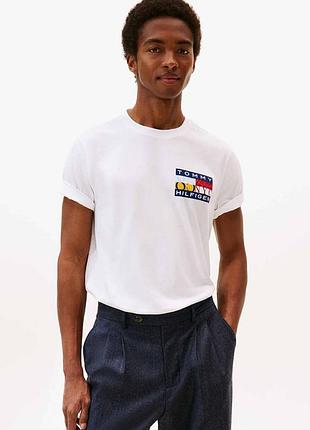 Мужская футболка tommy hilfiger с логотипом