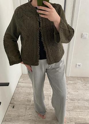 Новый стильный стильный кардиган на мелких пуговицах 50-52 р zara