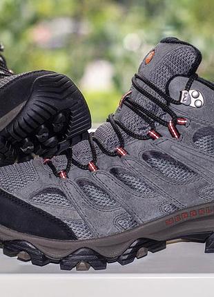 Черевики трекінгові merrell moab 3 mid gtx men's jo35785 goretex grey 47 р. оригінал