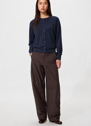 Классический кардиган uniqlo из 100% шерсти / меринос размер l