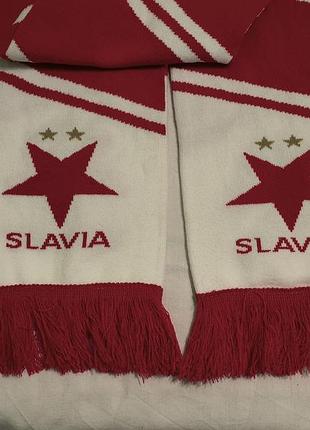 Sk slavia praga - фанатский клубный шарф - фк славы прага