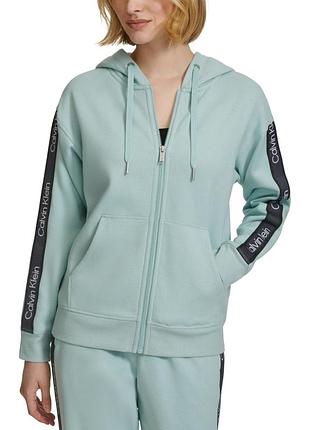 Женская толстовка на флисе calvin klein с капюшоном