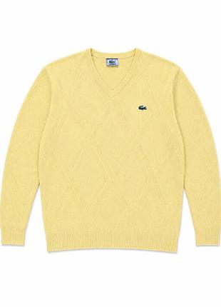 Светр lacoste з v-вирізом