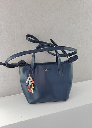 Кожаная сумка radley london синяя