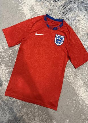 Футболка nike dri-fit soccer england jerseys, red (оригінал) xs
