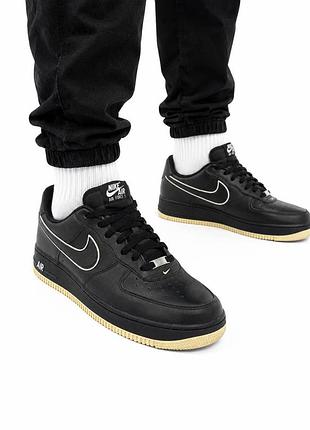 Nike air force 1 ’07 black white чоловічі кросівки, розмір 47.5