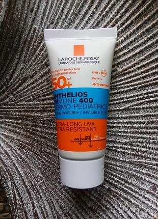 🐣миниатюра 15ml. детский солнцезащитный флюид для лица и тела spf50+ la roche-posay anthelios uv mune 400 fluid ля позе