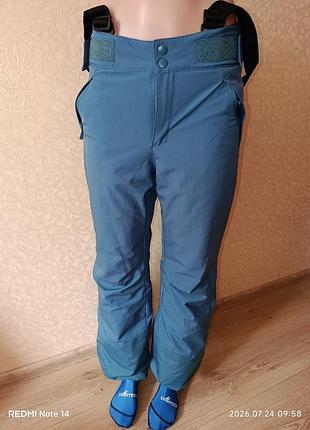 Горнолыжные лыжные брюки wedze piste 500 decathlon (с подтяжками), состояние идеально