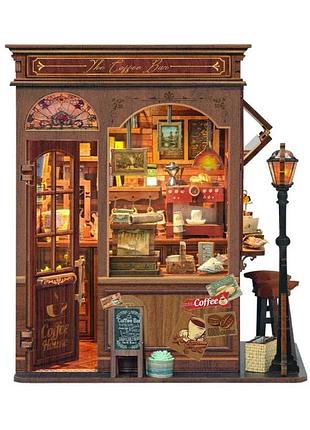Румбокс кофейня утренний туман интерьерный конструктор morning mist cafe diy miniature dollhouse kit sq-110