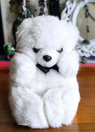 Ветошной мягкий мишка с бабочкой (made in korea / asia toys &amp; gifts)