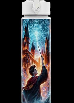 Детская бутылка для воды с трубочкой гарри поттер harry potter 750 мл арт. 03