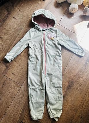 Софтшелл комбінезон на флісі lupilu 98-104 см softshell водонепроникний для дівчаток
