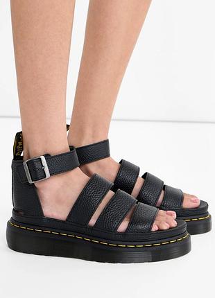 Оригінальні масивні шкіряні босоніжки dr. martens 7/41