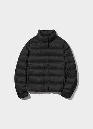 Чорний жіночий пуховик куртка uniqlo