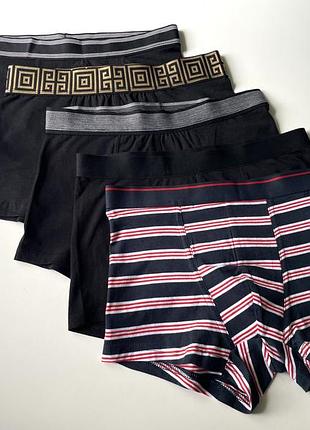 5 шт комплект боксерів труси primark s підліткові/чоловічі база з резинкою версаче