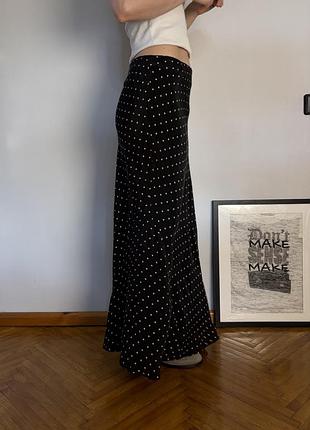 Максі спідниця  zara в горошок