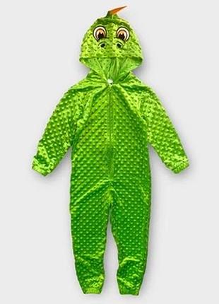 Комбінезон кігурумі onesie велюровий дитячий на хлопчика дракон 122-128 см (6-8 років)