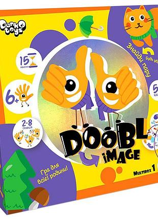 Развлекательная настольная игра "doobl image" dbi-01-01u на укр. языке мультибокс 1