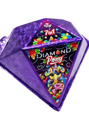 Набір креативної творчості "diamond pony" bps-01-03u укр фіолетовий