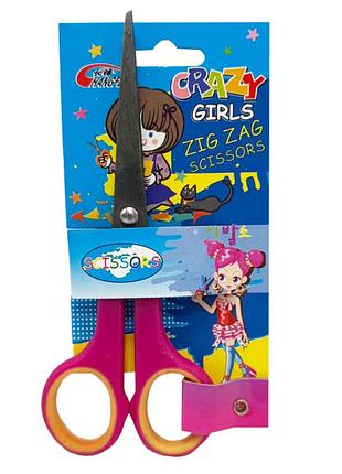 Детские ножницы канцелярские "№6 scissors c" 50434(violet) длина 14,3 см, лезвия 7,5 см