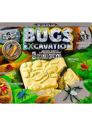 Детский набор для проведения раскопок "bugs excavation" жуки danko toys bex-01u укр bex-01-05u