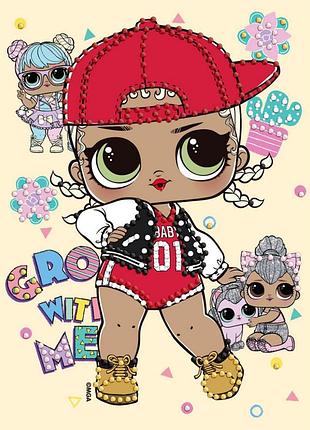 Алмазная мозаика "l.o.l. surprise! swag" aml1196, 15x20 см