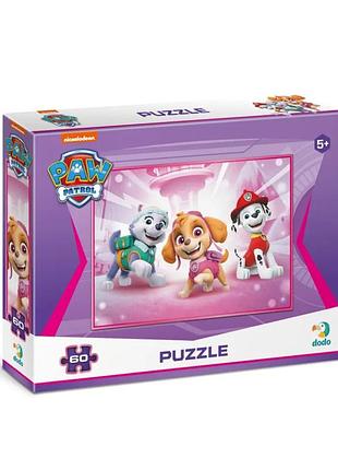 Детские пазлы paw patrol "эверест, скай и маршал" dodo 200148 60 элементов