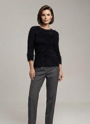 Черный свитер джемпер кофта травка кроп топ размер xxs xs s river island