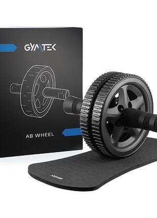 Ролик для пресу gymtek подвійний + килимок
