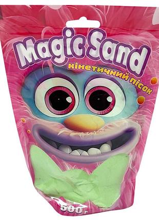 Креативное творчество "кинетический песок magic sand" 39403-2 зеленый 500 грамм