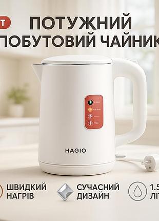 Стильний електричний чайник magio, потужний електрочайник електричний, потужний побутовий електрочайник jk-22
