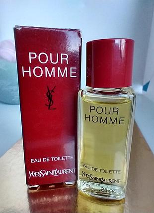 Yves saint laurent ysl pour homme мініатюра 7 мл оригінал вінтаж