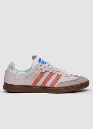 😍 кросівки жіночі adidas samba super low suede 'grey peach'