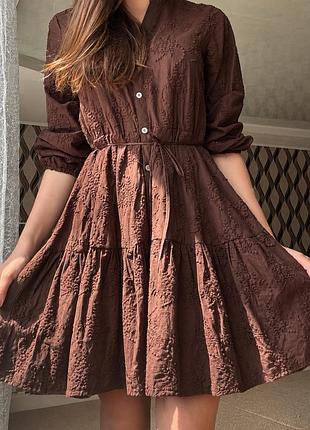 Нова коричнева сукня xs, s, m