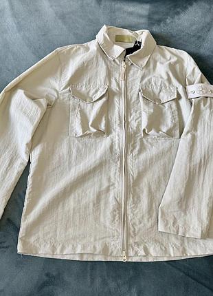 Чоловічий овершот stone island бежевий