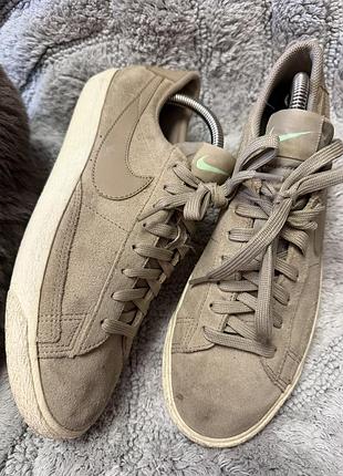 Кросівки унісекс nike blazer low 41 р.( уст 26 см,замша,індонезія