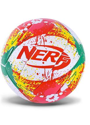 Мяч волейбольный nerf vb25621(red) полимерные материалы, диаметр 21 см