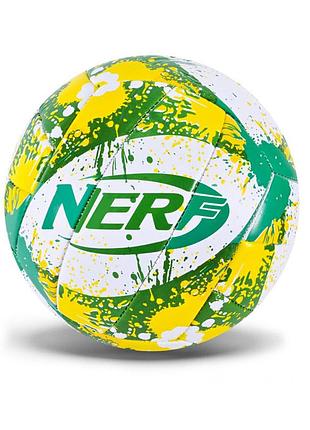 М'яч волейбольний nerf vb25621(green) полімерні матеріали, діаметр 21 см