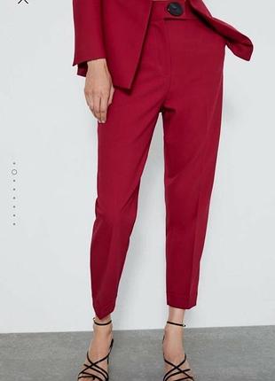 Брюки zara з високою посадкою штани zara