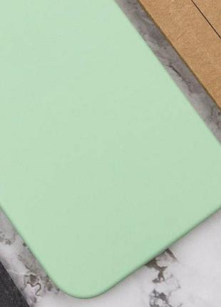 Чехол silk full camera protective (aa) no logo для apple iphone 12 pro (6.1") зеленый / pistachio 2