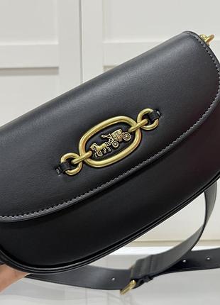 Сумка жіноча coach натуральна шкіра чорна нова