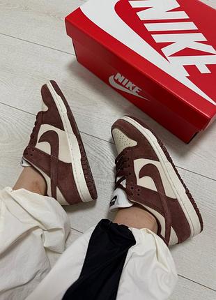 Nike dunk low red sepia