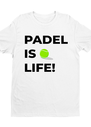 Футболка с принтом игры padel (падал-тенис) "padel is life" push it