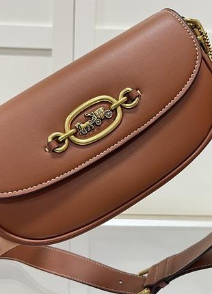 Сумка coach жіноча натуральна шкіра нова коричнева