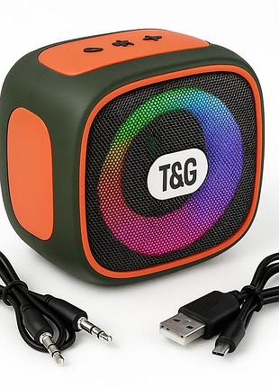Bluetooth колонка с качественными басами tg359, активная акустическая колонка с аккумулятором qf-16