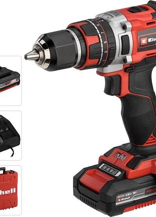 Аккумуляторная дрель-шуруповерт einhell professional tp-cd 18/50 li-i bl kit (4513940) новый!