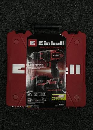 Аккумуляторная дрель-шуруповерт einhell professional tp-cd 18/50 li-i bl kit (4513940) новый! 4