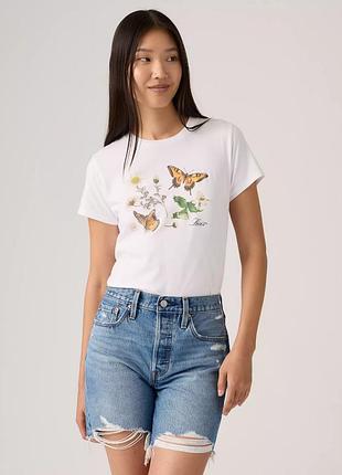Женская футболка levi's с принтом