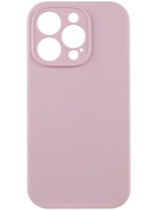 Чехол silicone case full camera protective (aa) no logo для apple iphone 16 pro (6.3") розовый / chalk pink